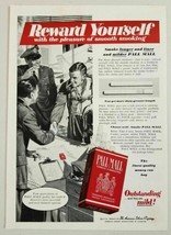 1955 Print Ad Pall Mall Cigarettes Air Force Men Smoking - £9.33 GBP