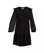 Time and Tru Women’s Pintuck Mini Dress with Long Sleeves – Size S (4-6) - $8.00