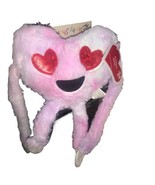 Valentines/B-Day 20” Smiley Face Heart Plush Cute Soft Attachable Stuffe... - $18.69