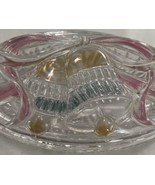 Mikasa Savoir Vivre Holiday Spirit Bells Oval Glass Covered Box WY064/504 - $25.74