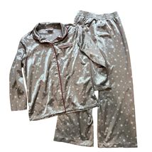 American Girl Silver Satin Stars Pajamas Set Small (6/7) - $14.40