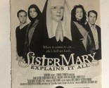 Sister Mary Explains It All TV Guide Print Ad Diane Keaton Jennifer Till... - $5.93
