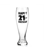 Happy Birthday Pilsner Glass - 21st - £29.59 GBP
