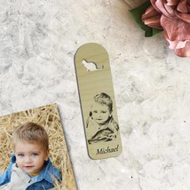 Personalized Wooden Bookmark. Custom Engraved Photo Bookmark. Book Lovers Gift - $25.00