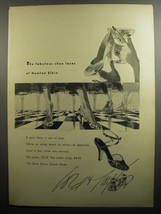 1951 Lord &amp; Taylor Newton Elkin Shoes Ad - The fabulous shoe laces - $18.49