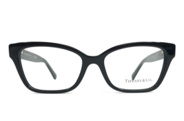 Tiffany &amp; Co. Eyeglasses Frame TF2249 8001 Black Gold Cat Eye Full Rim 52-16-140 - £137.84 GBP