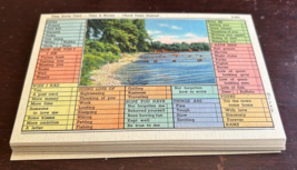 Nos-Lot Di 20 Time Preservatore 1940s Cartoline ~ Time È Soldi ~ Dock Su Lago - £10.52 GBP