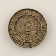 1900 Bélgica 5 Centime Holandés Inscripción (XF) Extra Fina Estado - £29.83 GBP