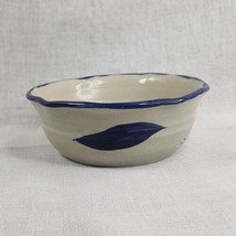 Williamsburg Pottery Salt Glaze Scalloped Bowl Cobalt Blue 6&quot; x 2&quot; - £6.22 GBP