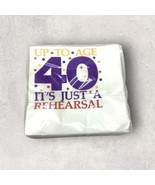 VTG &quot;Up to Age 40 Its Just A Rehearsal&quot; Frances Meyer 16 Beverage Napkin... - £9.18 GBP