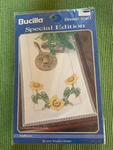 Bucilla Sunflowers Stamped Cross Stitch Dresser Scarf Kit - New - $12.67