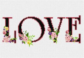 Pepita Needlepoint Canvas: in Love with Flowers, 10&quot; x 7&quot; - $50.00+
