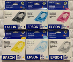 11 Epson T034 Stylus Ink Cartridges Black Magenta Cyan Yellow Lt Cyan Lt Black - £186.95 GBP