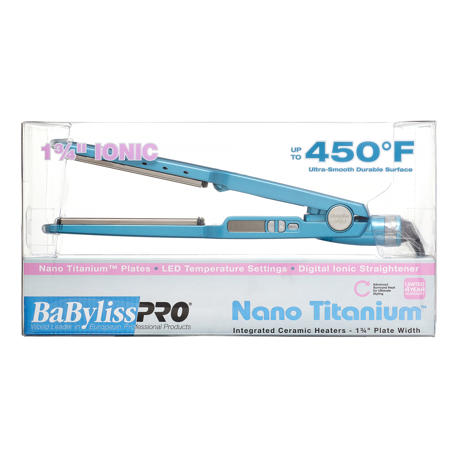 babyliss pro nano titanium blue flat iron 1.75"