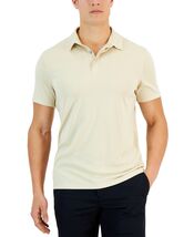 Alfani Polo Shirt Men's Small Brown Rice AlfaTech Stretch Solid Stretch - $16.99