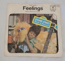 VINTAGE 1970 Sesame Street Feelings 45 RPM Big Bird Susan CC75008 - £11.64 GBP