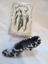 Step Back in Time  Miniature Shoe Cheetah with feather heel with box - £7.84 GBP