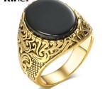 Ge look black rings for women antique gold turkish fashion decorative pattern punk thumb155 crop