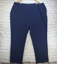 Catherines Suprema Pull On Pants Navy Blue Womens Plus Sz 3X 26/28W  - $19.79