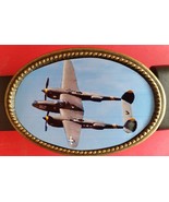 Fighter Planes of WWII -Lockheed P38j Lightning   Epoxy Photo Buckle - NEW! - $22.89 CAD