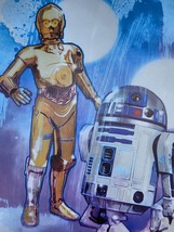 Star Wars Droids R2D2 C3PO Colorful Art Canvas Poster 12x16&quot; unframed   - £14.45 GBP