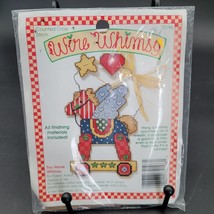 New Sealed Vintage 1994 Wire Whimsy Needlepoint Holiday Christmas Tiny H... - $7.42