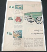 1954 HUDSON HORNET Car Art Large 2 Page Vintage Print Ad 1950s Art Poster - £4.43 GBP
