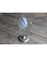 Antique Brass Mirror 10.5 x 6.25 inches - £77.86 GBP