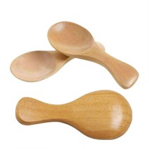 3 Pack Mini Wooden Spoons Feed Spoons Scoop Sugar Salt Tea Leaf Milk Powder Scal - £12.78 GBP