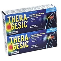 (2) Thera-Gesic Max Strength EXP 08/2026 Dual-Action Pain Relieving Crem... - $44.50