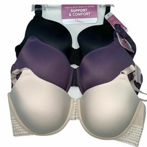 Olga Bra Underwire Support Wide Band Full Coverage Back Smoothing Contour GB3191 - £40.80 GBP
