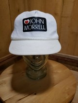 Vintage LA Brand John Morrell Meats Ivory Ropefront Snapback Hat Cap  - £19.12 GBP