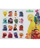 Sesame Street 50 Years &amp; Counting USPS Stamp Sheet of 16 ForeverStamps 2... - £15.62 GBP