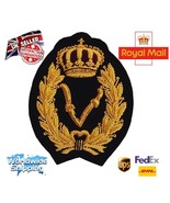 Bullion Embroidered Ralph Alphabet &quot;V&quot; Red Crown Blazer &quot;Handmade&quot;Bullio... - €20,69 EUR