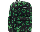 Minecraft Creeper 17&quot; Laptop Backpack, Black/Green - £21.95 GBP