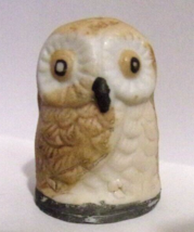 Owl Thimble - Hand painted - £3.95 GBP