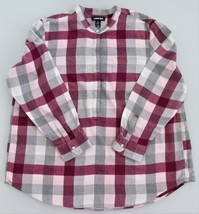Lands&#39; End Women&#39;s Cotton Flannel Shirt Size 1X - £15.68 GBP