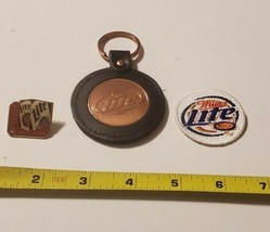Harley Davidson Copper Miller Lite Key Chain Patch &amp; Pin Collection  - £12.55 GBP
