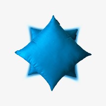 Plain Pillow Cover Peacock Blue Set of 2, Art Silk, Solid - Peacock Blue... - $17.00+