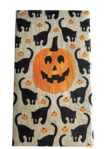 Halloween Black Cat Pumpkin Paper Dinner Napkins Hand Bath Buffet Towels... - £15.25 GBP