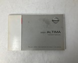 2003 Nissan Altima Owners Manual Handbook L01B20013 - $31.49