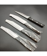 Set of 4 Calphalon CLASSIC 4.5&quot; Serrated Stainless STEAK Knife w/ 3-Rive... - $928.02 MXN