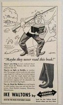 1949 Print Ad Hood Rubber Ike Waltons Fishing Boots Watertown,MA - £8.16 GBP