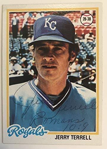 Jerry Terrell Signed Autographed 1978 Topps Baseball Card - Kansas City ... - $15.00