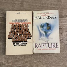 Hal Lindsey 2 Book Lot Rapture &amp; Satan - £10.21 GBP