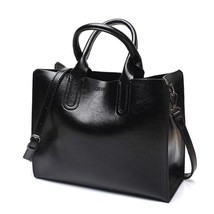 Trunk Tote Leather Big High Quality Casual Shoulder Handbags - $40.43