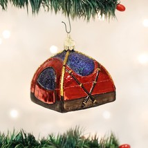 Old World Christmas Dome Tent Glass Camping Theme Christmas Ornament 44056 - £12.44 GBP
