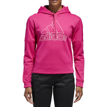 ADIDAS DH8187 Team Issue Badge of Sport Active Sport HOODIE Real Magenta... - $65.92