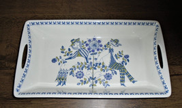 Norway Figgjo Lotte Rectangular Bread Tray Serving Handpainted Silk Scre... - $29.70