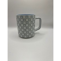 New Doggie Mug Paw Print Checkered Pattern Tea Coffee Cup Dog Print - $17.64